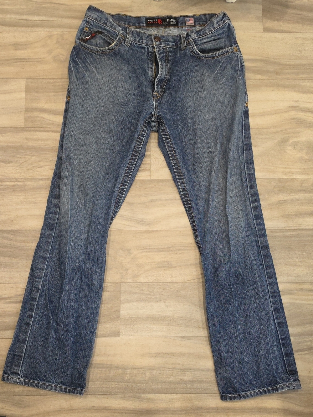 Ariat FR Men's Dark Blue Boot Cut Jeans